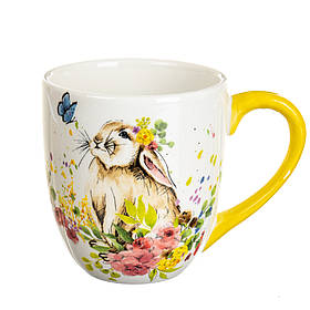 УЦІНКА Чашка "Квітковий кролик"  (550 мл.) (дефект заливки або фарбування цятки) ELISEY