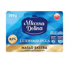 Масло вершкове 82% Млечна Долина Mleczna Dolina 200г, Польща, фото 1