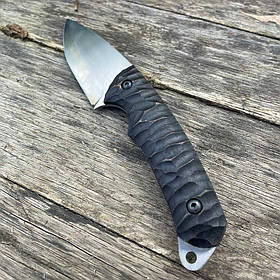 Ніж "Фултанг" з ручкою бітний камінь із неіржавкої сталі, ручної роботи (220 мм)