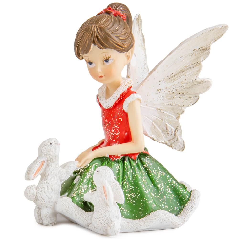 Статуетка "Фея з кроликами", 10,5 см, фото 1