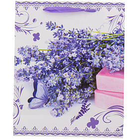 Подарунковий пакет "Лавандовий натюрморт", 18*23 см ELISEY