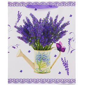 Подарунковий пакет "Лавандовий натюрморт", 26*32 см ELISEY