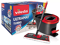 Комплект Швабра + ведро Vileda Ultramax Turbo с механическим отжимом для уборки (Польша)