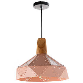 Люстра-підвіс персикова з перфорацією  ELISEY