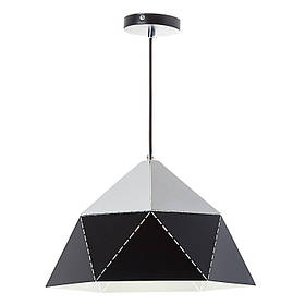 Люстра-підвіс чорно-біла з трикутним дизайном ELISEY