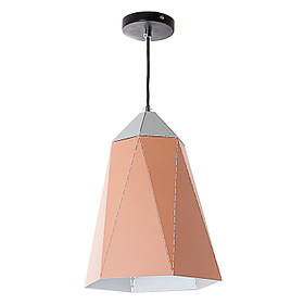 Люстра-підвіс персикова з трикутним дизайном витягнутої форми ELISEY