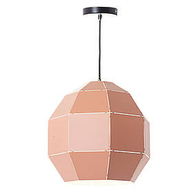 Люстра-підвіс персикова у формі кулі  ELISEY