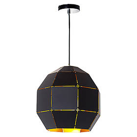 Люстра-підвіс чорна у формі кулі  ELISEY