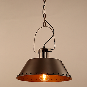 Люстра коричнева з перфорацією  ELISEY