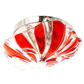 Люстра пристібна червоного кольору на 2 лампи  ELISEY