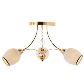 Люстра пристібна золота на 3 плафони  ELISEY