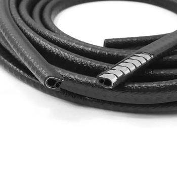 Захисний молдинг для крайки двері автомобіля (торцевий молдинг) посилений 5 м/1уп Чорний (KG-10983)