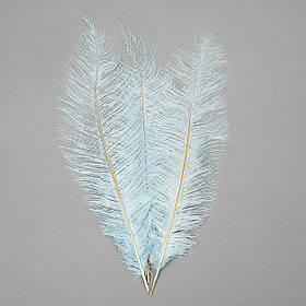 Страусине перо 55 см світло-блакитний ELISEY