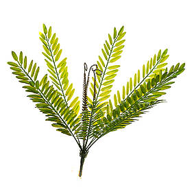 Гілка папороті зелено-жовта штучна ELISEY