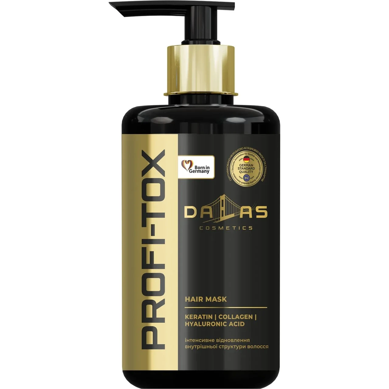 Маска для волосся "Dalas" Profi-tox з кератином, колагеном та гіалуроновою кислотою, 900 мл