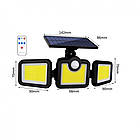 Вуличний ліхтар із сонячною панеллю та датчиком руху Solar Wall Lamp X-BAIL BL-JD-295 Лучшая цена, фото 3