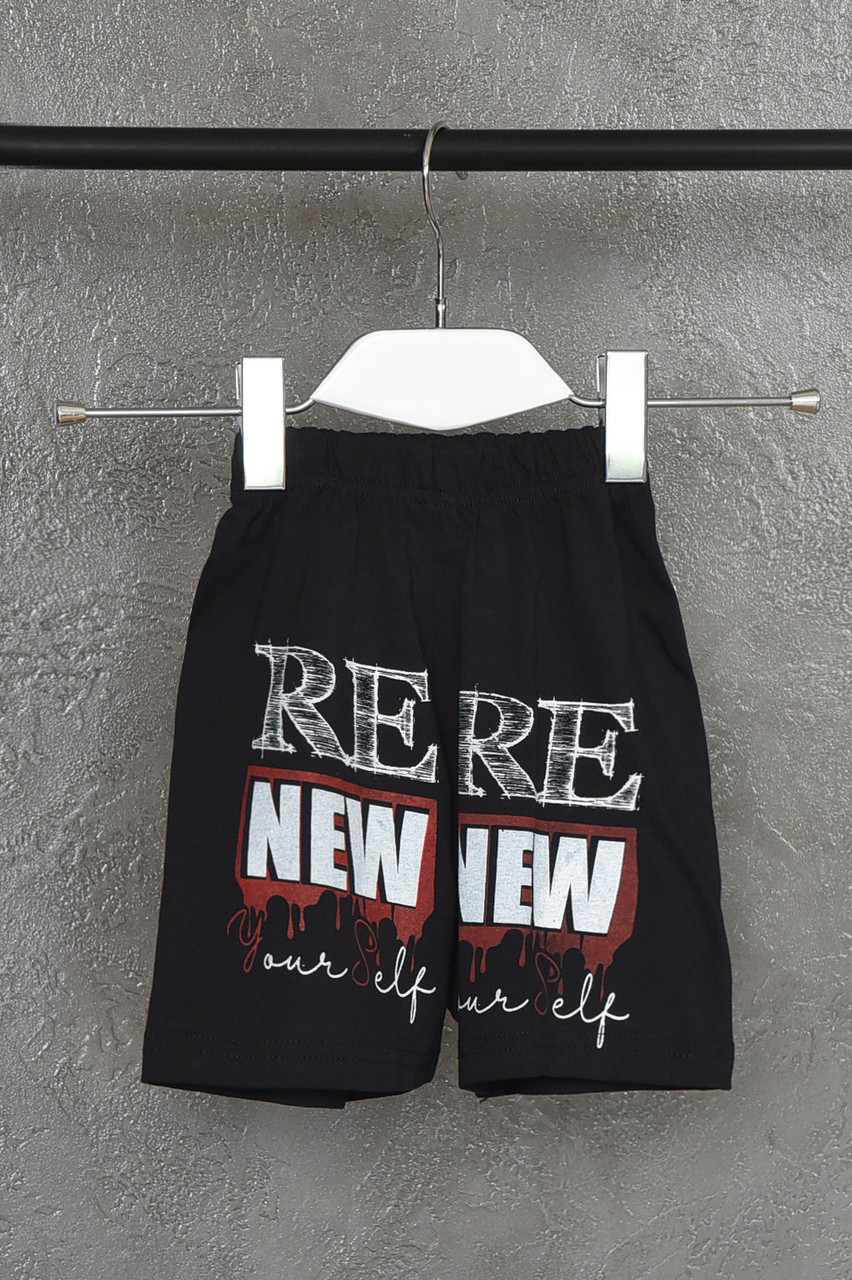 Шорти дитячі для хлопчика чорного кольору р.116 160422P, фото 1