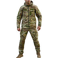 Тактический военный костюм мультикам Ripstop Штурмовой костюм куртка и штаны с наколенниками 46