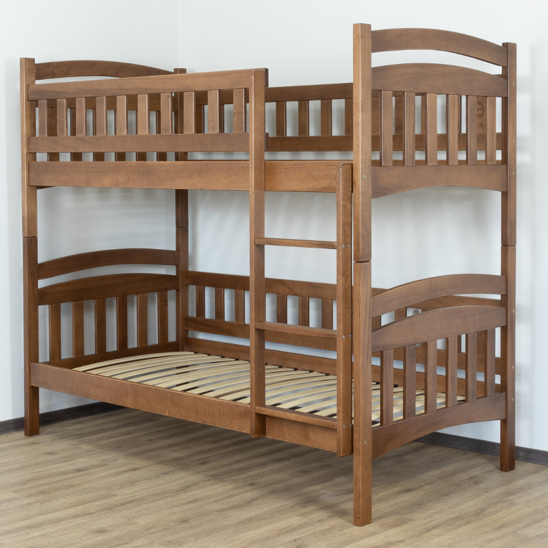 Двох'ярусне ліжко трансформер Білосніжка з масиву бука, фото 1