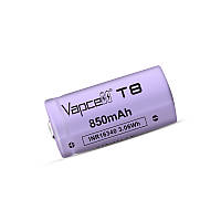 Аккумулятор 16340 (RCR123) 3.7V 850mAh 3A Li-ion INR16340-T8 1шт 34*16.4mm Vapcell