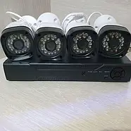 Набір вуличних камер FULL AHD CCTV для відеоспостереження 4 камери 4 Мп, фото 3