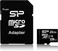 Карта пам'яті Silicon Power 256GB microSDXC C10 UHS-I Elite + adapter (SP256GBSTXBU1V10SP)