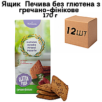 Ящик Печенья без глютена с гречнево-финиковым вкусом 170 г ( в ящике 12 шт)