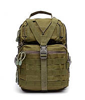 Тактическая сумка мужская на одно плечо 18 л олива D3-takt18l-2