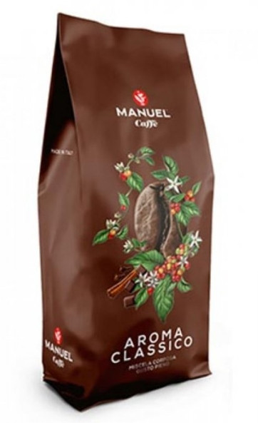 Кофе Manuel Aroma Classico зерно 30% Арабика Италия 1кг - фото 1 - id-p942474876
