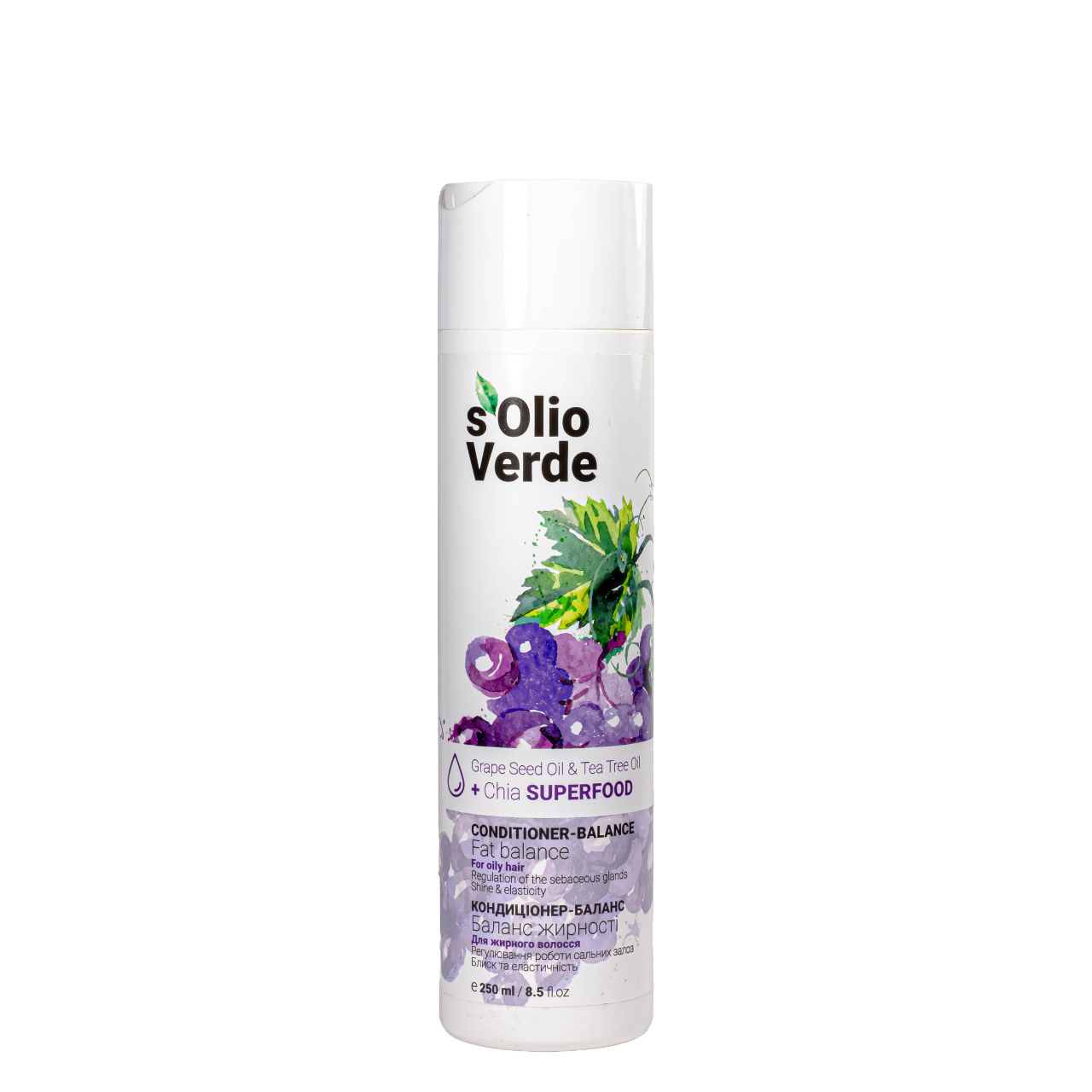 Кондиціонер для волосся Баланс жирності S'Olio Verde 250 мл