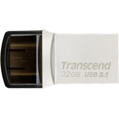 Флеш-накопичувач Transcend USB флеш накопичувач 32GB JetFlash 890S Silver USB 3.1 (TS32GJF890S)