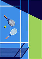 Постер на металле "Теннис"