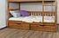 Двох'ярусне ліжко трансформер Рукавичка з масиву бука 90х200, фото 9