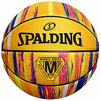 М'яч баскетбольний гумовий №7  Spalding NBA Marble Уellow (84401Z)