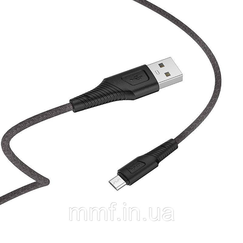 Кабель HOCO X58 Airy silicone charging data cable for Micro / black