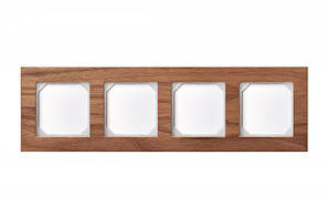 Рамка дерев’яна 4 постова горіхове дерево Epsilon