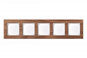 Рамка дерев’яна 5 постова горіхове дерево Epsilon
