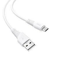 Кабель HOCO X58 Airy silicone charging data cable for Micro / white