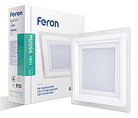 Встраиваемый светодиодный светильник Feron AL2111 12W (со стеклом)