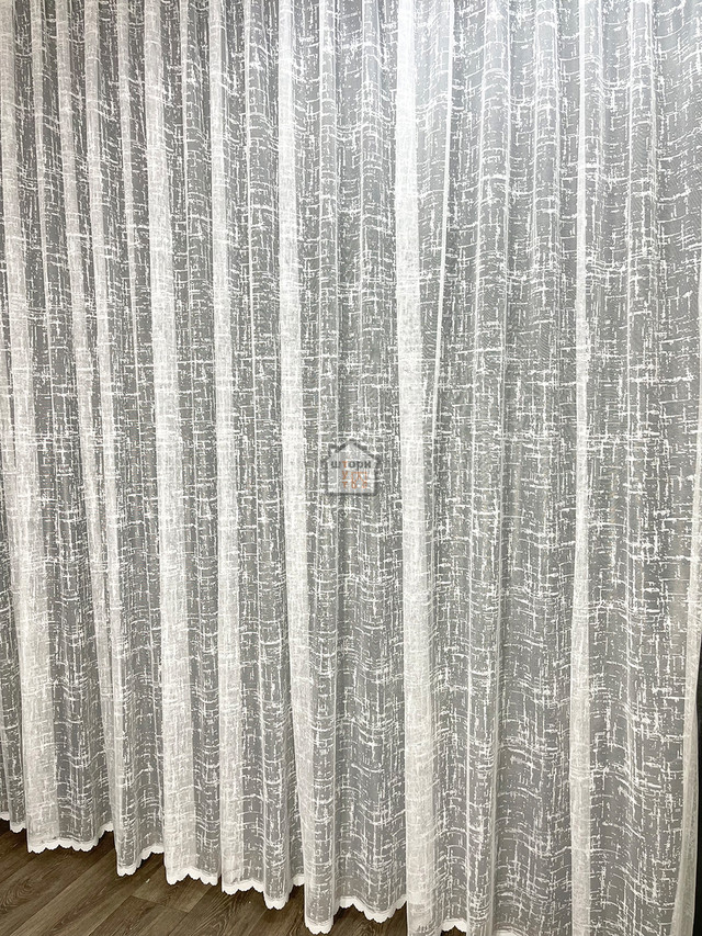 жакардовий тюль білий арт 19