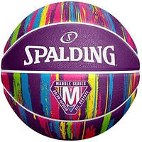 М'яч баскетбольний гумовий №7  Spalding NBA Marble  Purple  (84403Z)