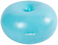 Фитбол LiveUP DONUT BALL голубой 45х25см LS3567-b