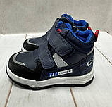 Високі дитячі кросівки черевики Clibee сині р21-р22, фото 7
