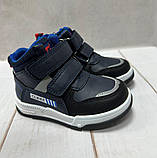 Високі дитячі кросівки черевики Clibee сині р21, фото 2