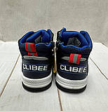Високі дитячі кросівки черевики Clibee сині р21-р22, фото 6