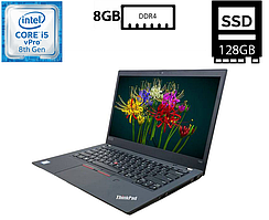 Ультрабук Lenovo T490/14"IPS(1920x1080)/Intel Core i5-8365U 1.60GHz/8GB DDR4/SSD 128GB/Intel UHD Graphics