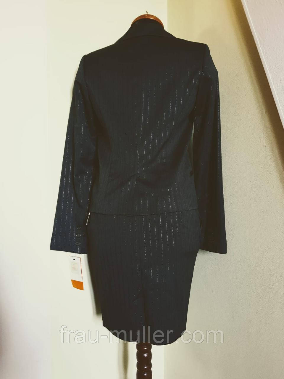 Деловой костюм пиджак и юбка 36 40 с серебристой полоской Sinequanone - фото 6 - id-p191270995