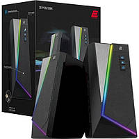 Акустична система 2E 2.0 PCS233 RGB USB Black (2E-PCS233BK)
