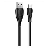 Кабель HOCO X61 Ultimate silicone charging data cable for Micro / black