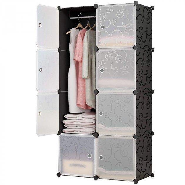 Портативный складной шкаф storage wardrobe, детский органайзер с выдвижными ящиками, разборной комод для обуви - фото 9 - id-p1950038078